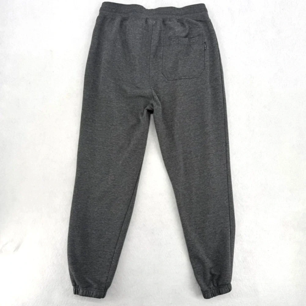 Billabong Mens Fleece Joggers Charcoal Gray Heather Sweatpants Size M Drawstring